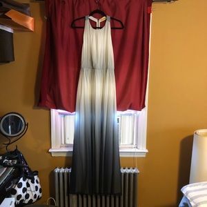 Maxi Greyscale Ombré Dress